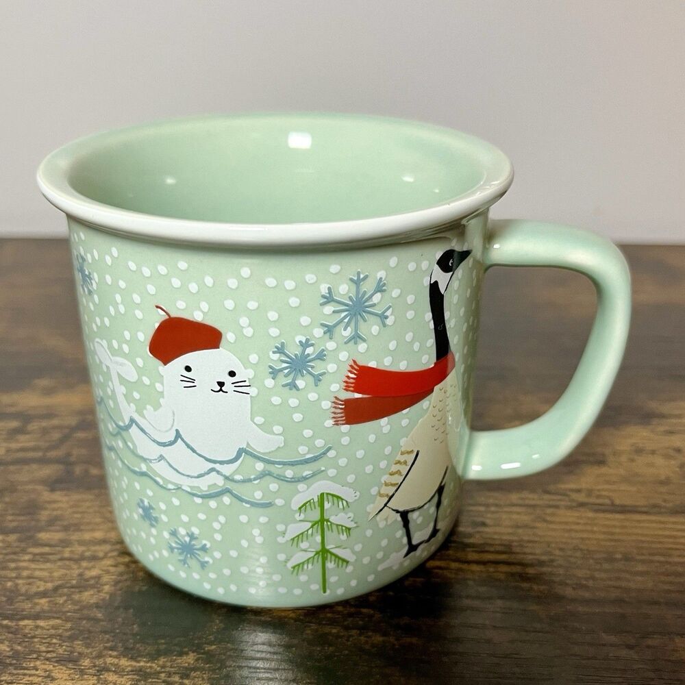 Now Designs Heritage Mug Nice Weather Eh 14oz Stoneware Canadian Winter Animals